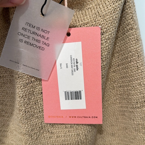 CULT GAIA CAMERON KNIT DRESS - SAND. SIZE S NWT - Picture 3 of 6